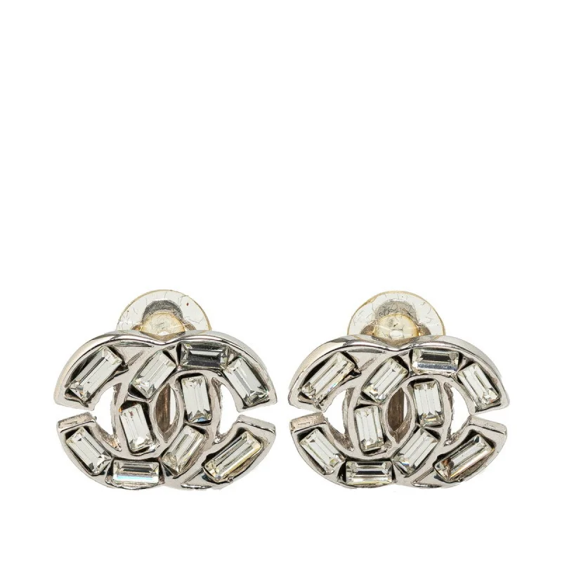 Drop Earrings with Infinity Symbols -Chanel   Plating Clip Earrings (Pre-Owned)