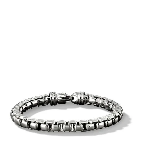 Bangles with blue quartz for cool tones -David Yurman The Chain Collection Bracelet in Sterling Silver