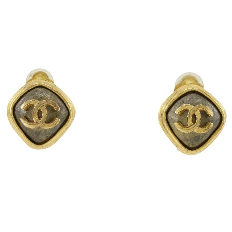 Drop Earrings for Casual Outfit -Chanel   Plating Clip Earrings (Pre-Owned)