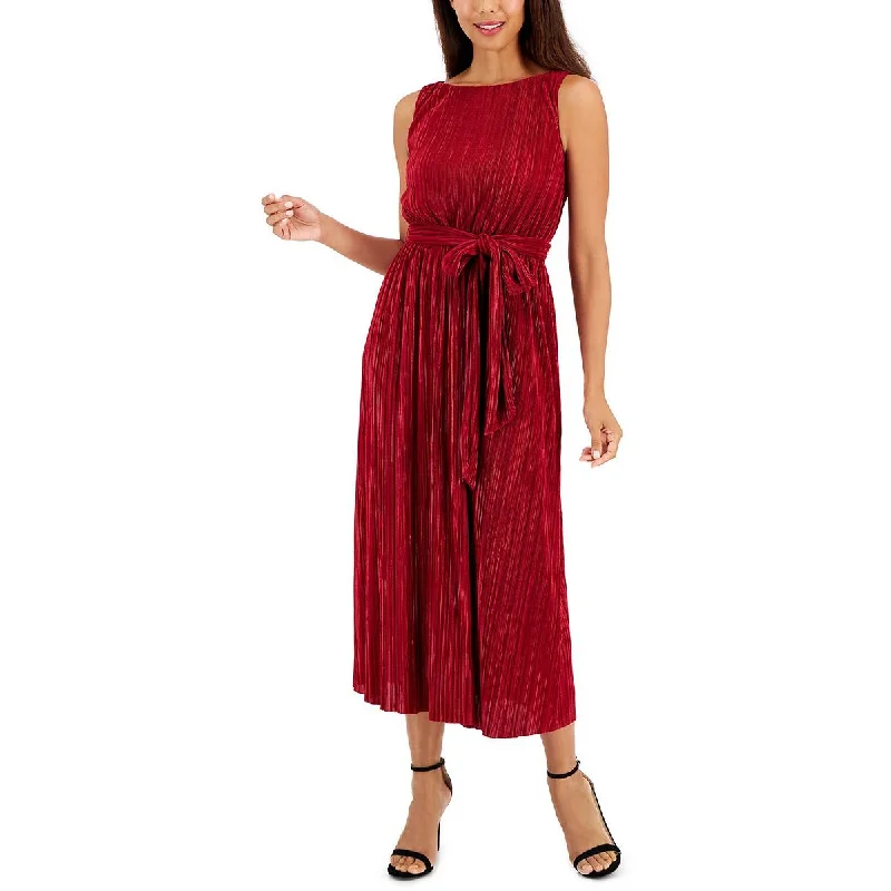 Work Dresses for Professional -Anne Klein Womens Shutter Pleat Midi Cocktail And Party Dress