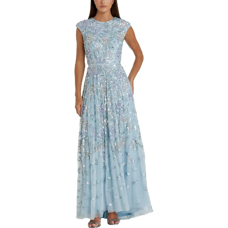 A-line Dresses for Flattering -Mac Duggal Womens Sequined Formal Evening Dress