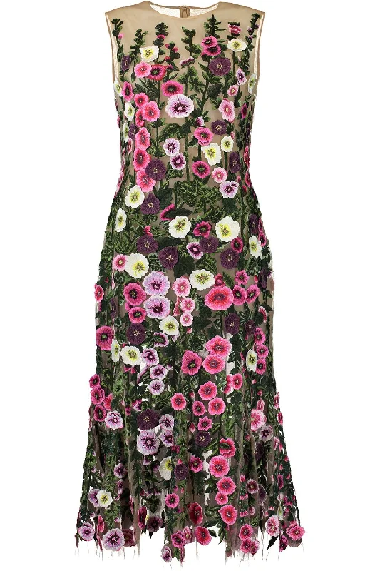 Cocktail Dresses for Party Time -Hollyhock Threadwork Dress