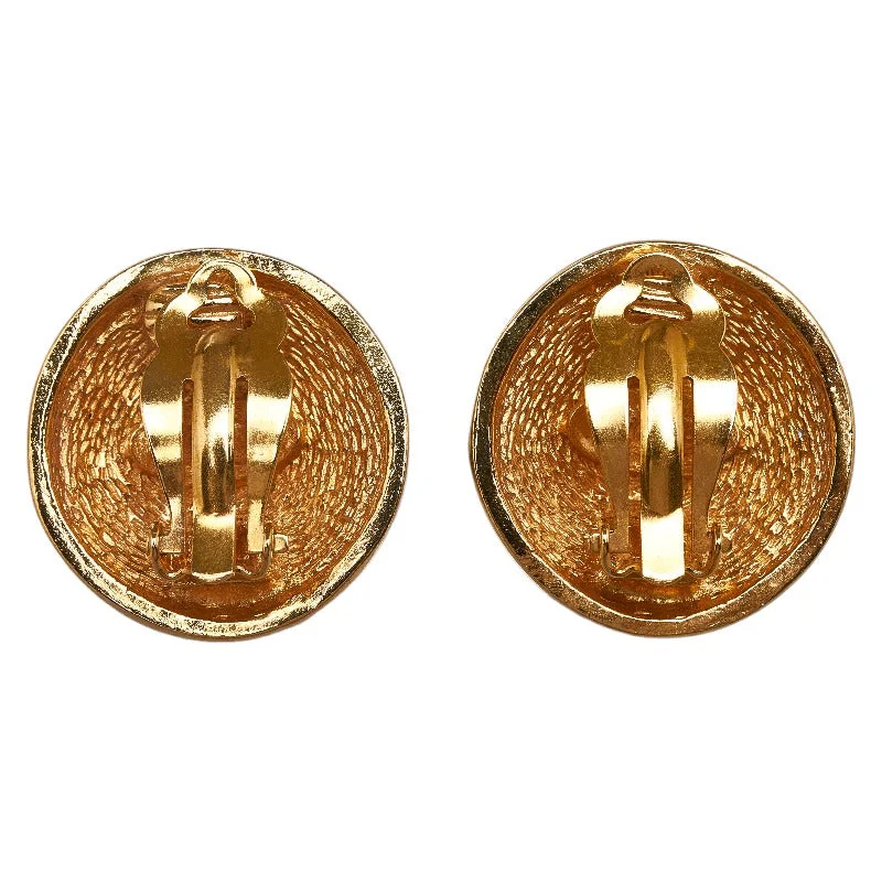 Drop Earrings for Christmas Party -Chanel Matrases Cocomark Earrings Gold   Chanel