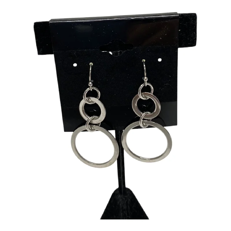 Drop Earrings for Yoga Session -Earrings Dangle/Drop By Chicos In Silver