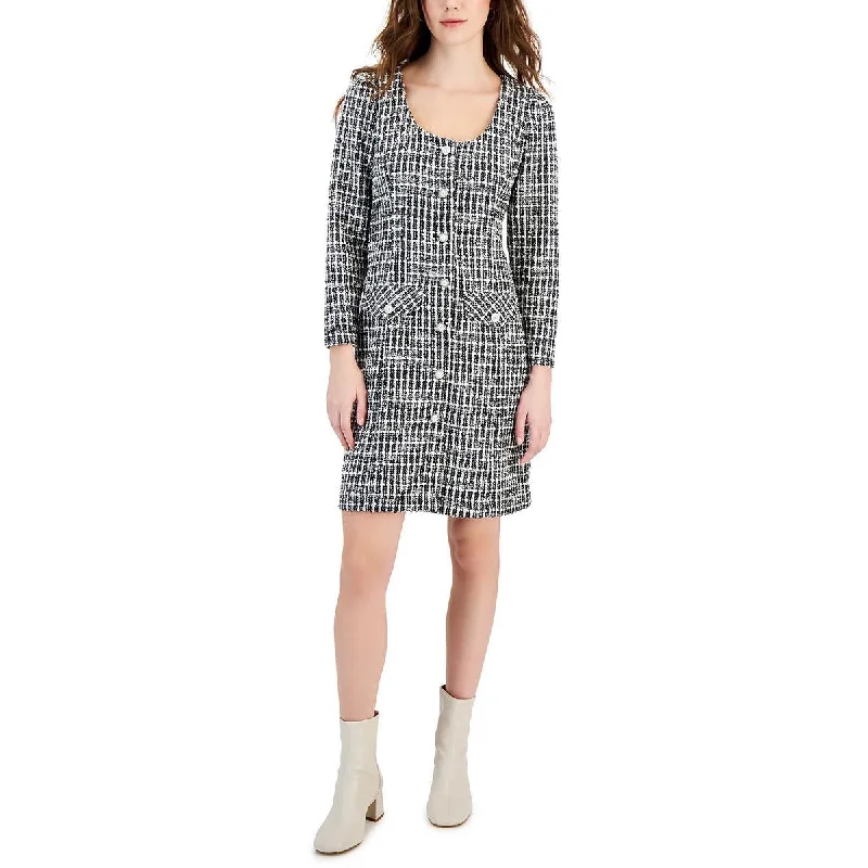 Formal Dresses for Occasions -Taylor Womens Woven Above Knee Sweaterdress