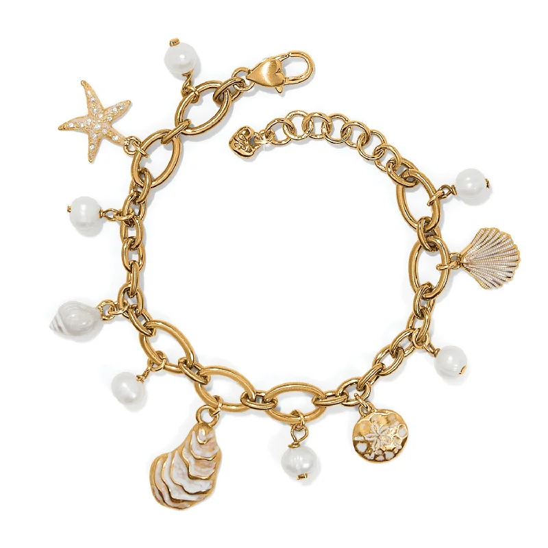 Bracelets with branch patterns for nature flair -Sunset Cove Pearl Charm Bracelet