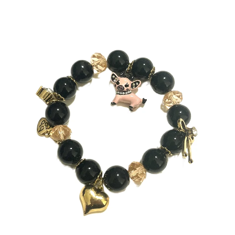 Bracelets with smoky quartz for muted tones -Bracelet Charm By Betsey Johnson