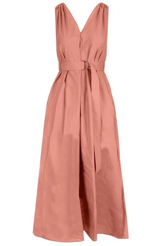 Formal Dresses for Occasions -Monili Shoulder Maxi Dress - Rosa Forte