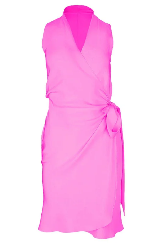 Sleeveless Dresses for Coolness -Yard Dress - Hot Pink