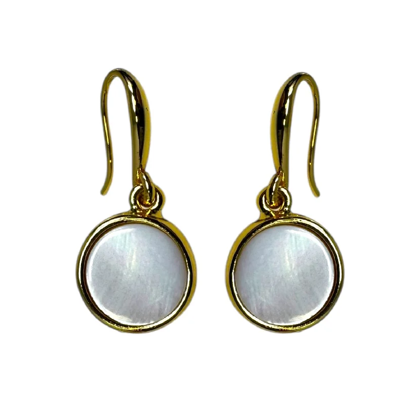 Drop Earrings for Travel Look -Mother Of Pearl Earrings Dangle/drop By Unbranded