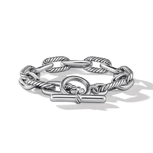 Bangles with chunky designs for statement wear -DY Madison Toggle Chain Bracelet