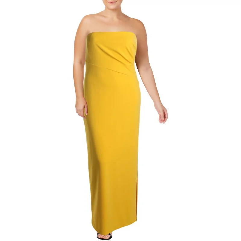 Solid Color Dresses for Simple -Lauren Ralph Lauren Womens Tichina Strapless Off-The-Shoulder Evening Dress