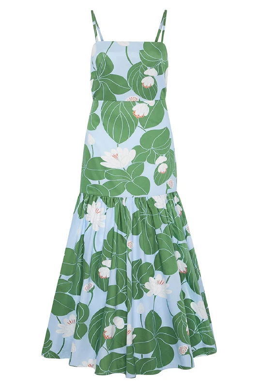 Short-sleeved Dresses for Summer -Cordelia Dress - Waterlily Green