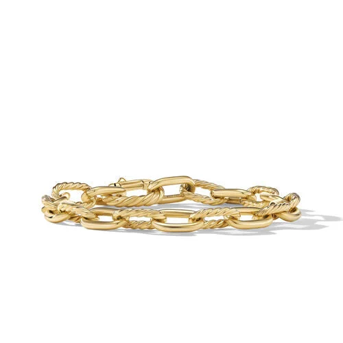 Bracelets with lotus motifs for spiritual vibe -DY Madison Chain Bracelet in 18K Yellow Gold, Size Medium