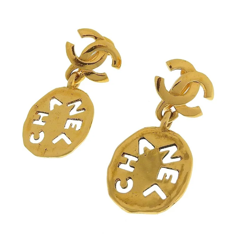 Drop Earrings with Enamel Coating -Chanel  Clip Earrings (Pre-Owned)