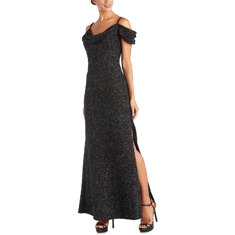 Modern Dresses for Trendy -NW Nightway Womens Drapey Maxi Evening Dress