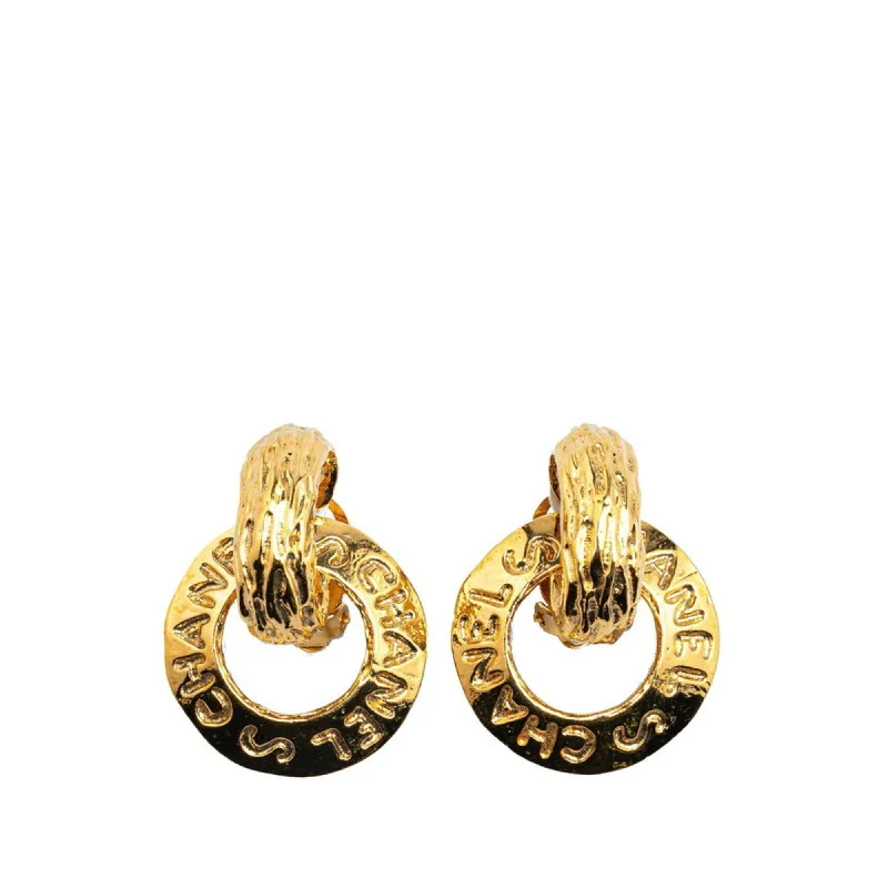 Drop Earrings with Animal Motifs -Chanel   Plating Clip Earrings (Pre-Owned)