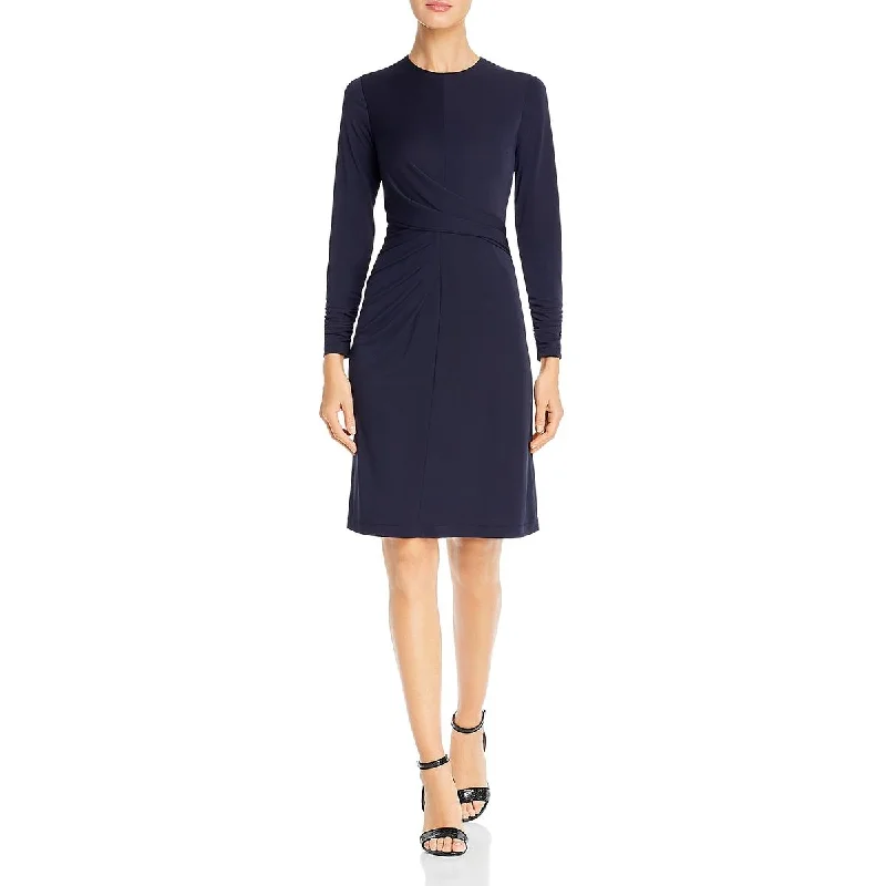 Abstract Dresses for Creative -Elie Tahari Womens Twist Front Office Midi Dress