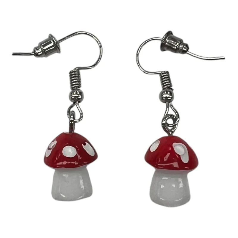 Drop Earrings with Star Motifs -Earrings Dangle/Drop By Clothes Mentor In Red