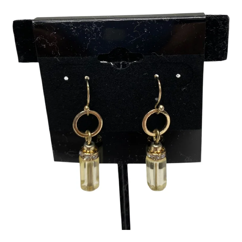 Detachable Drop Earrings with Charms -Earrings Dangle/Drop By Chicos In Gold