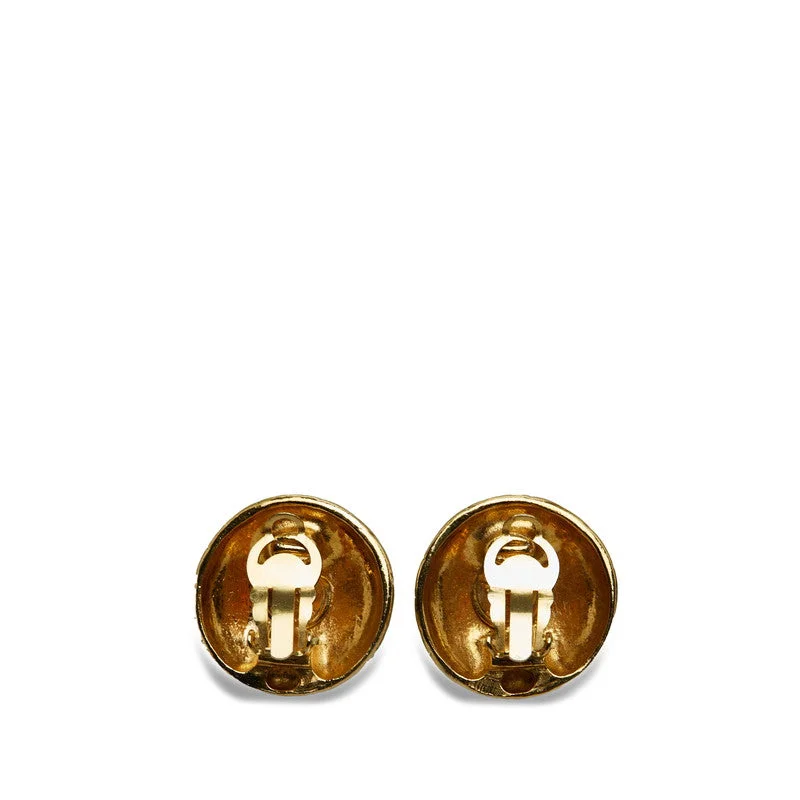 African Drop Earrings with Culture -Chanel Logo Earrings Gold  Ladies Chanel