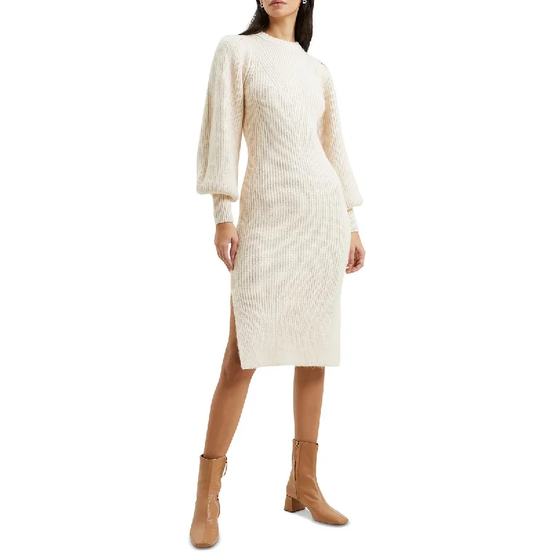 Birthday Dresses for Celebration -French Connection Womens Ribbed Long Sweaterdress