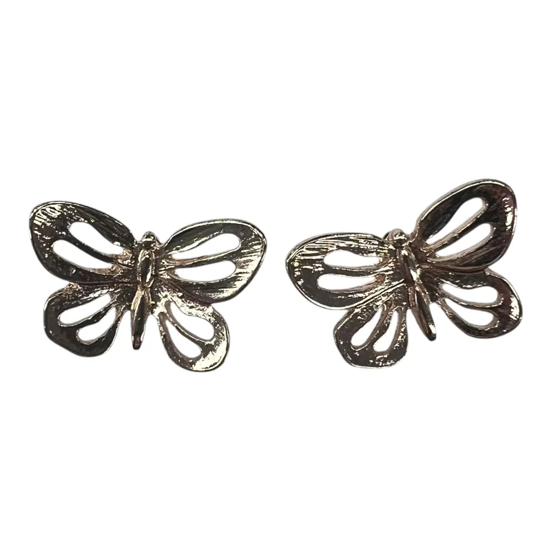 Drop Earrings with Knot Designs -Earrings Stud By Clothes Mentor In Rose Gold