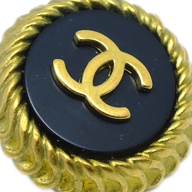 Lead Free Drop Earrings for Health -Chanel Gold Button Earrings Clip-On 95C