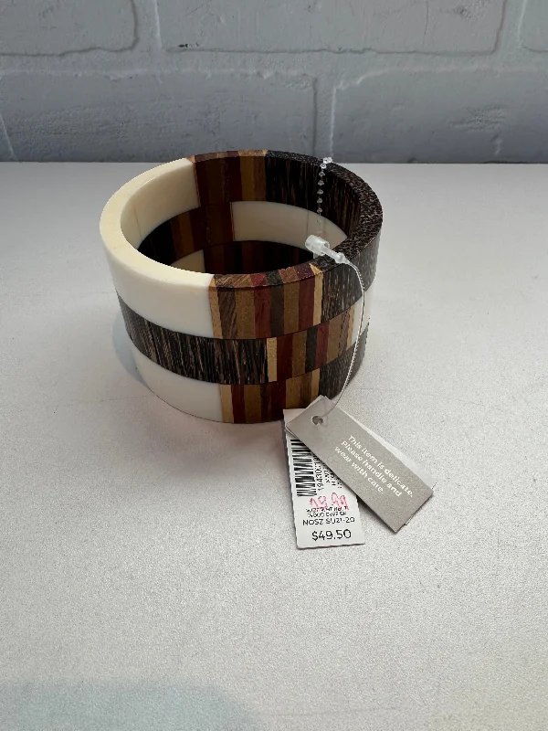 Bangles with tiger eye bands for warmth -Bracelet Bangle By Chicos