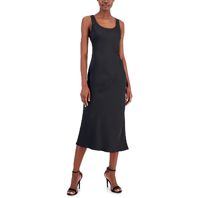 Contemporary Dresses for Fashion -Anne Klein Womens Bias-Cut Sleeveless Midi Dress