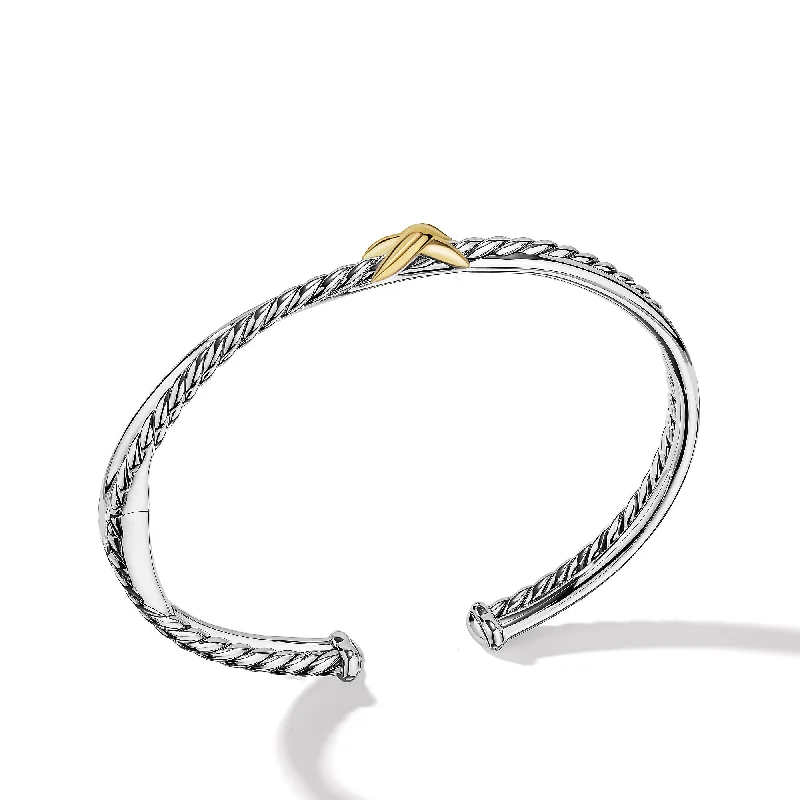 Bangles with polished jade for smooth calm -David Yurman   Bracelet in Silver and 18-Karat Yellow Gold