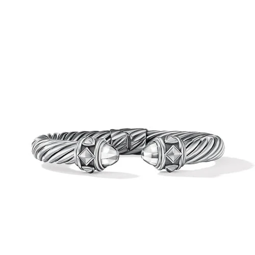 Bracelets with spiral designs for eye-catching twist -Renaissance Bracelet in Silver, Size Large