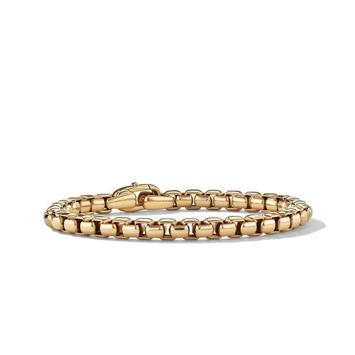 Bangles with interlocking links for uniqueness -DY Bel Aire Chain Bracelet in 18K Yellow Gold