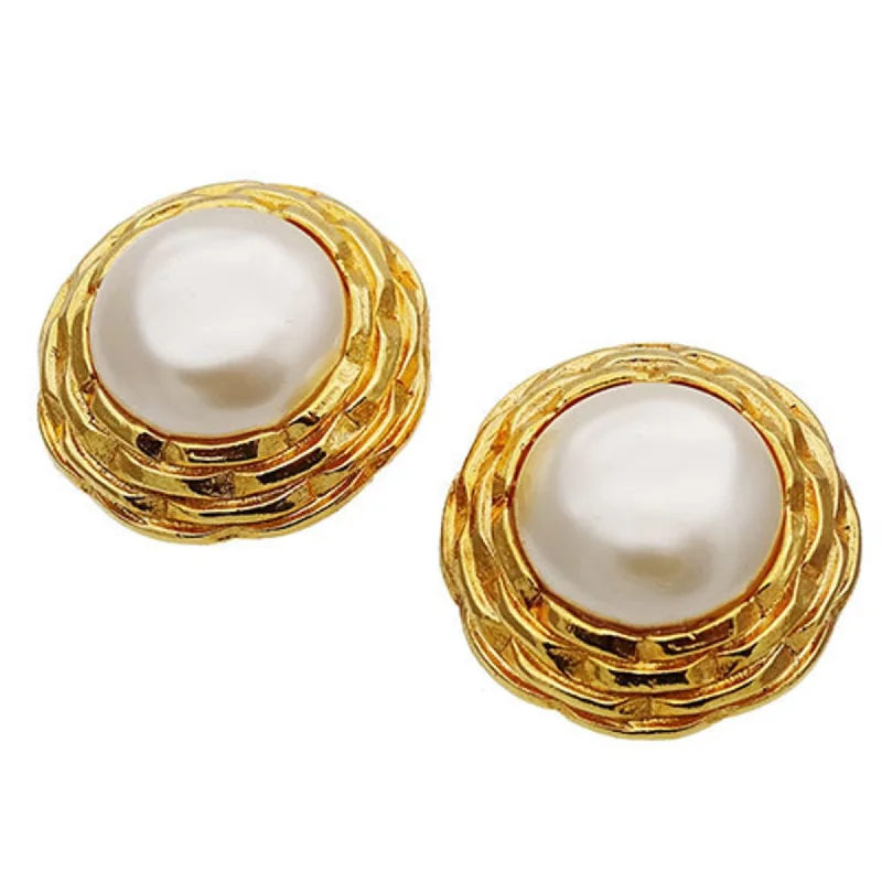 Drop Earrings with Star Motifs -Chanel   Plating Clip Earrings (Pre-Owned)