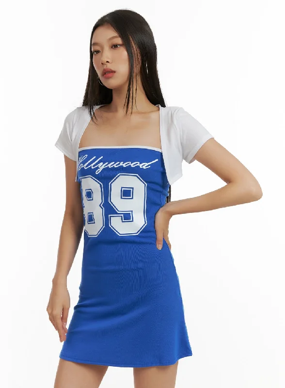 Formal Dresses for Occasions -Sporty Mini Tube Dress Set CU414