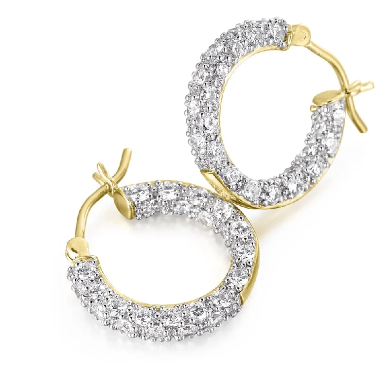 Best hoop earrings with satin ribbons for a soft, feminine appearance-Crystal Palace Earrings