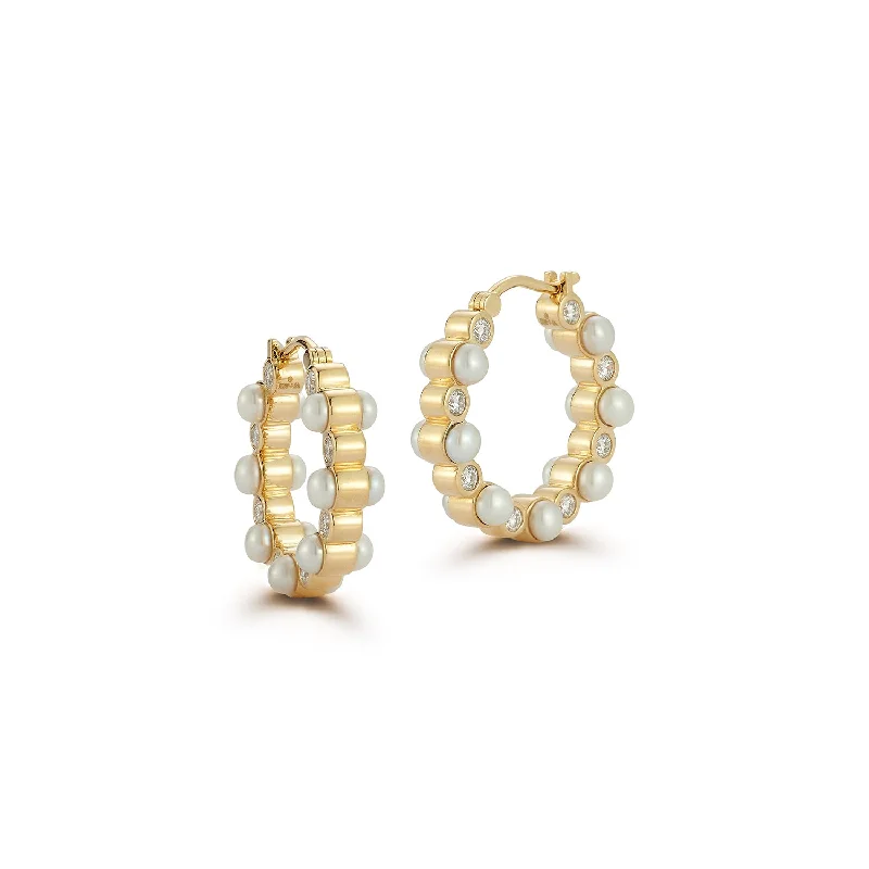 Hoop earrings with oversized designs for a bold, fashion-forward statement-Foam Hoops - Medium