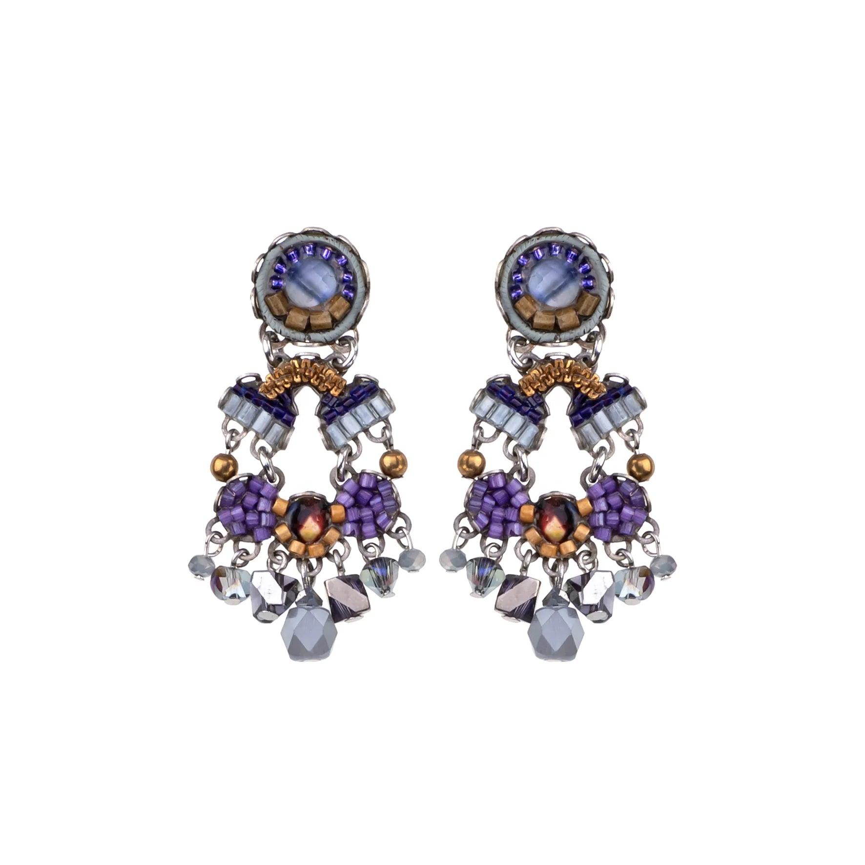 Best hoop earrings with matte finish for a sophisticated, understated design-Mystical Grape Set, Rafa Stud Earring