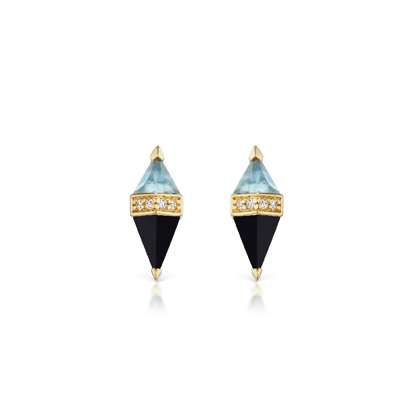 Best hoop earrings with rose gold for a romantic and warm aesthetic-Pietra Studs