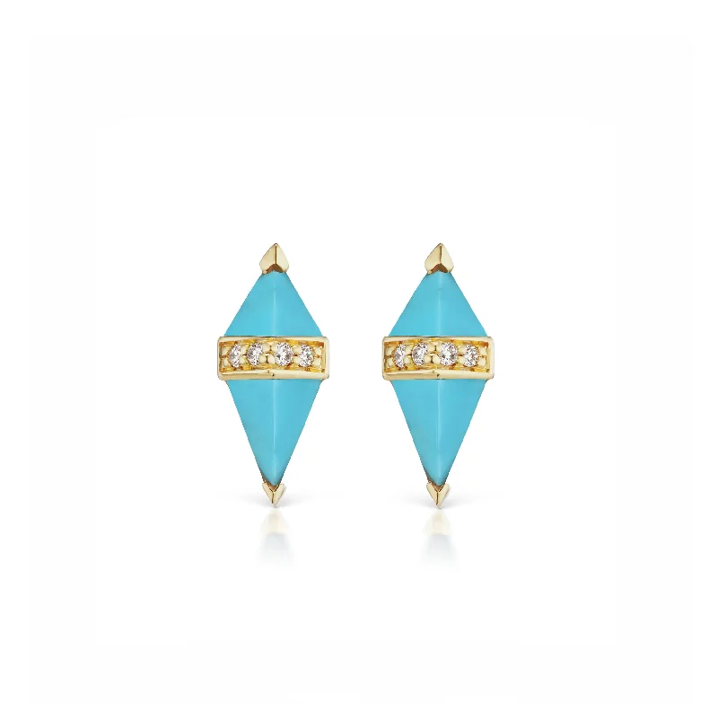 Hoop earrings with twisted metal designs for a dynamic and modern style-Pietra Studs