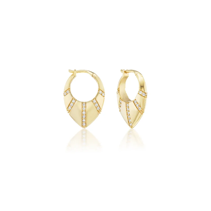 Best hoop earrings with blackened metal for an edgy and bold appearance-Stardust Huggies