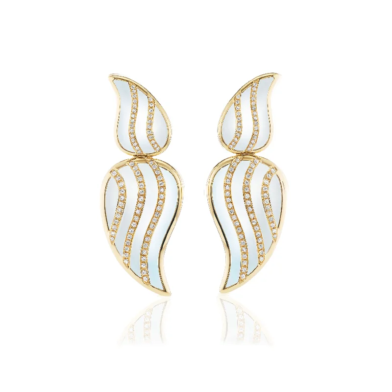 Hoop earrings with infinity loop designs for a continuous and eternal shape-Stardust Statement Earrings