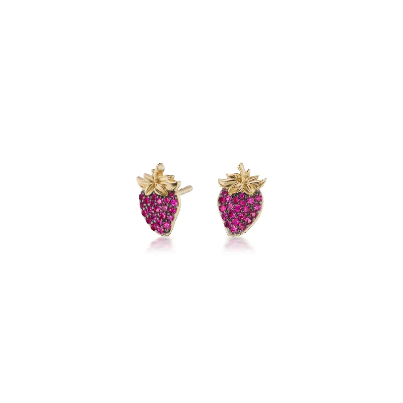 Best hoop earrings with minimalist designs for a clean and modern aesthetic-Fragola Motif Studs