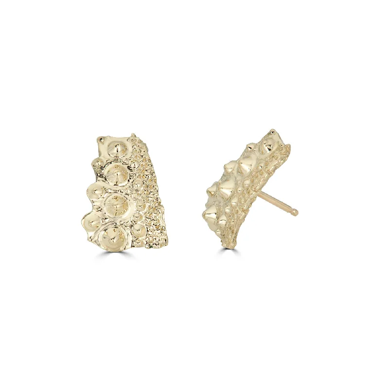 Best hoop earrings with delicate chain details for a trendy and stylish design-Urchin Shard Small Earrings, 14k