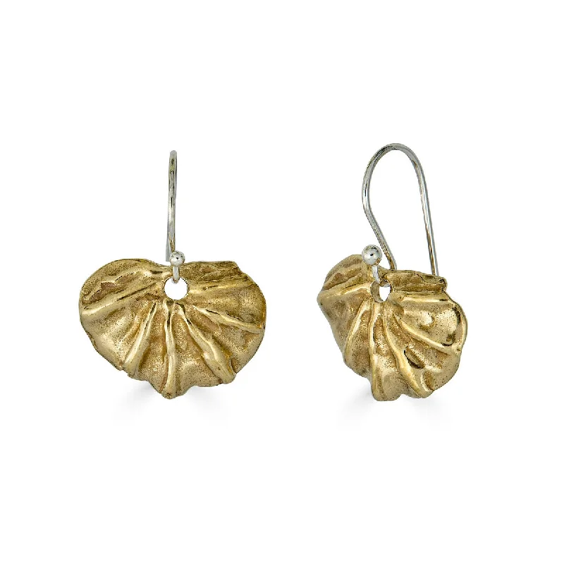 Hoop earrings with snake print designs for an edgy, wild appearance-Whelk Dangles