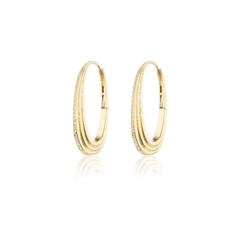 Best hoop earrings with blackened metal for an edgy and bold appearance-Ziggy Hoop Earrings