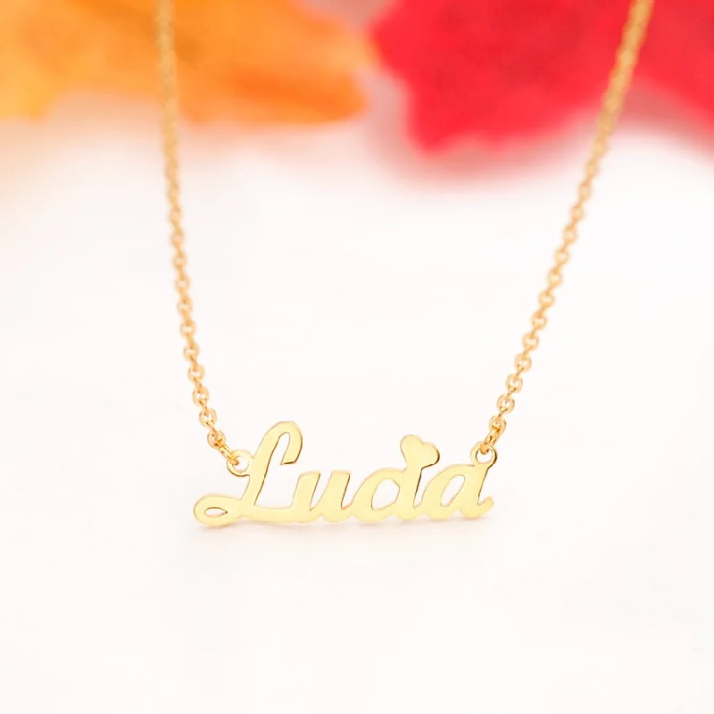 Elegant necklaces and pendants with onyx stones for a sleek, polished look-Delicate Custom Name Necklace Personalized Kids