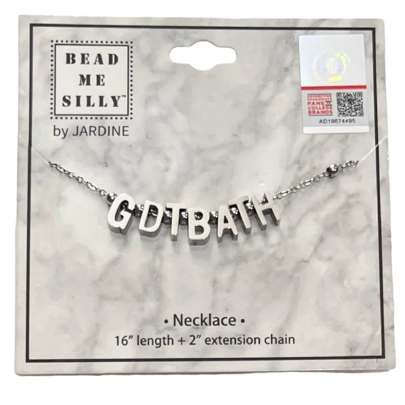 Stunning necklaces and pendants with birthstone pendants for a personal touch-GDTBATH Silver Letter Necklace by Bead Me Silly