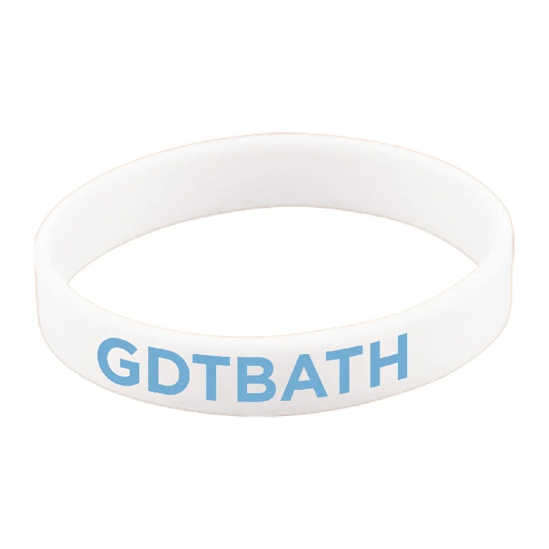 Best necklaces and pendants with gemstone clusters for a bold and colorful effect-GDTBATH White Rubber Wristband for Carolina Fans