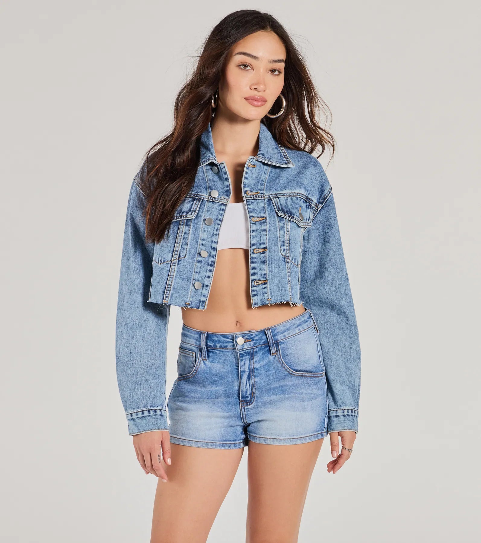 Best necklaces and pendants with adjustable chains for a customizable fit-Keep Groovin' Crop Denim Jacket